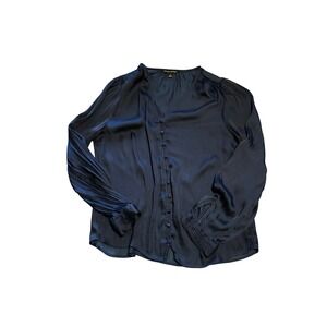 Banana Republic Pintuck Long Sleeve Button Down Blouse Top‎ Small